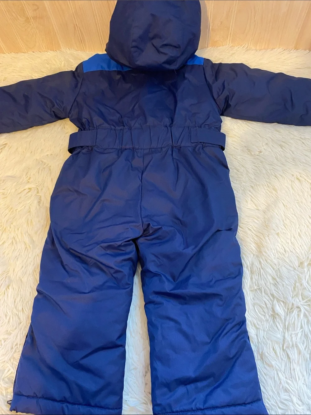 Navy & Bright Yellow Kids One-Piece Snow Suit